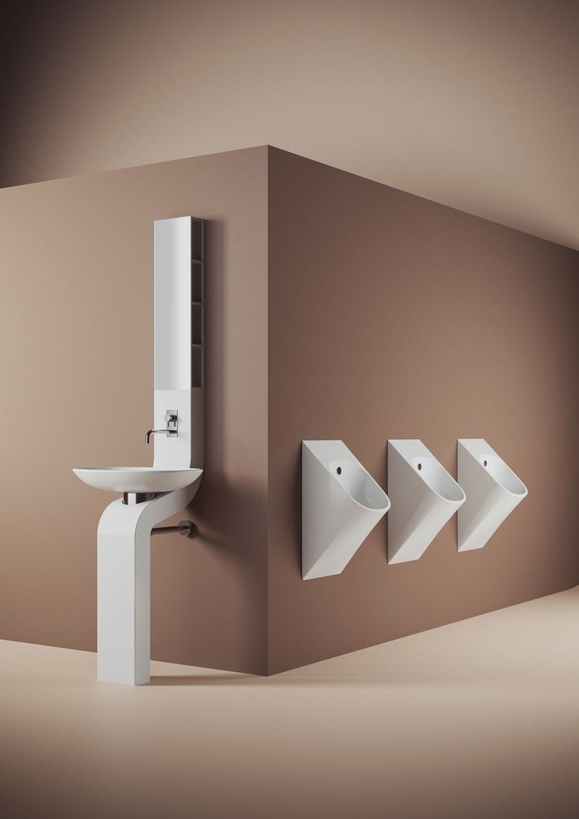 Lfo002 Настенный писсуар, уринал с мушкой ArtCeram La fontana 2.0 - Вид №1