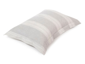 Льняная полосатая прямоугольная подушка