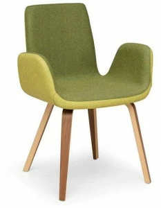 Midj Стул с обивкой и подлокотниками Light