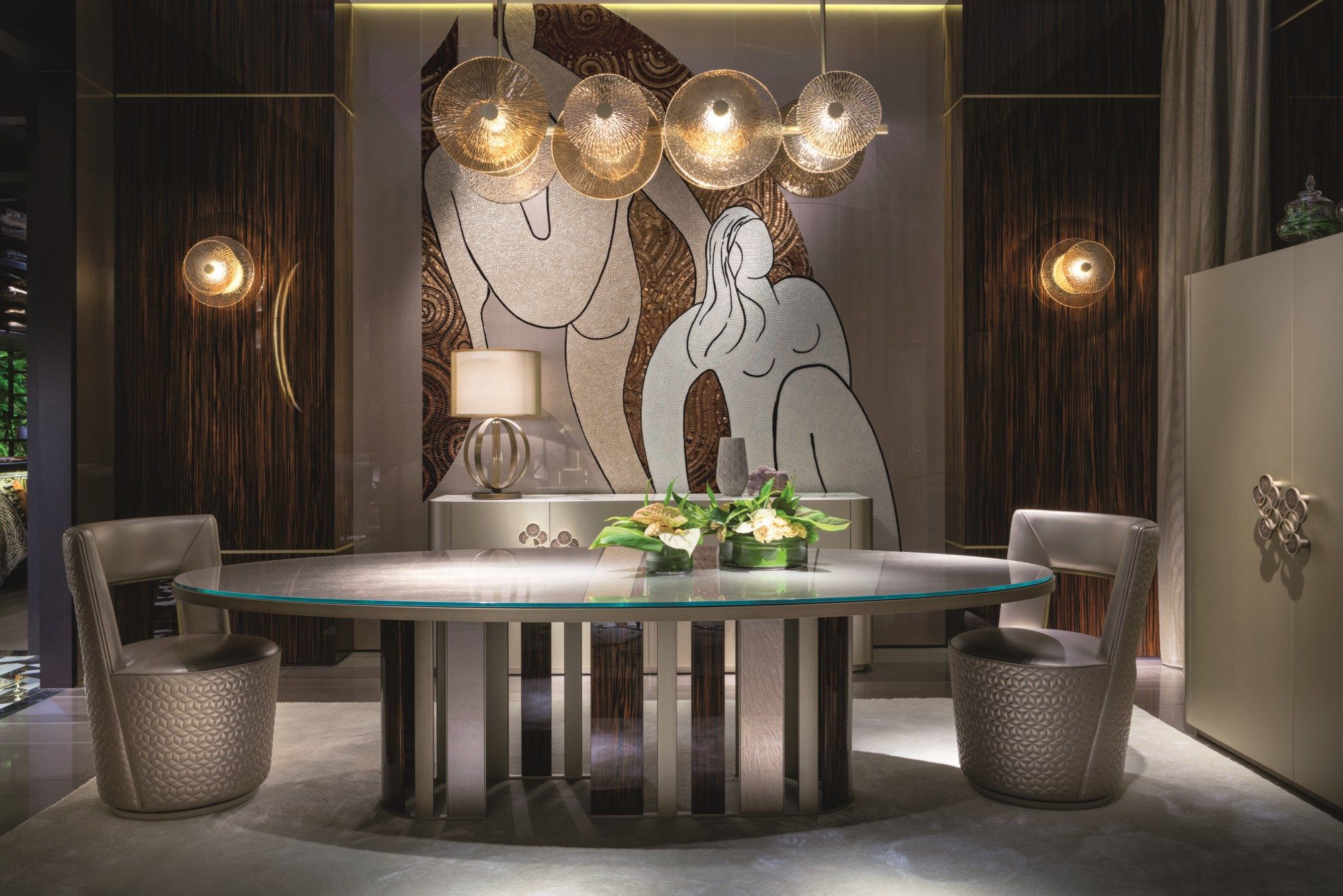 Кожаный поворотный стул Sicis Коро ARCH-00002290 - Вид №1