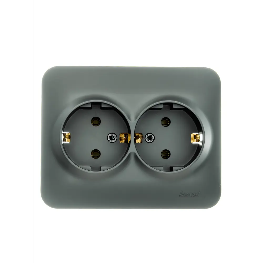 Рамка для розеток и выключателей Lezard Asti 1 пост горизонтальная цвет платина STLM-2109171 - Вид №4