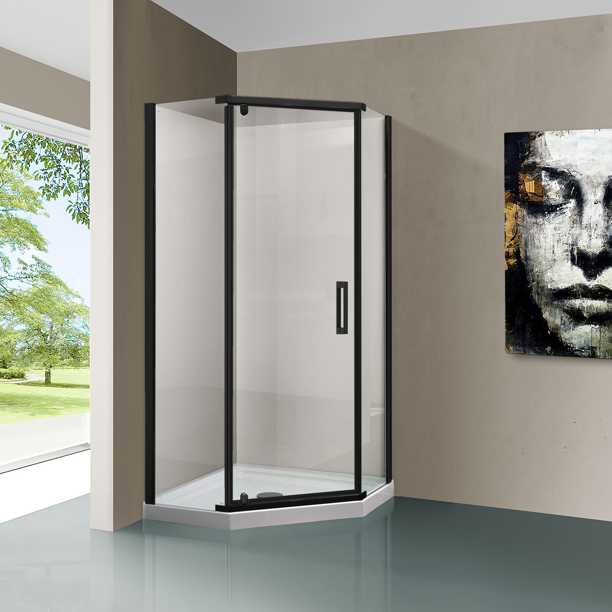 VSP-1S900CLB Душевой уголок Vincea Stresa Santreyd