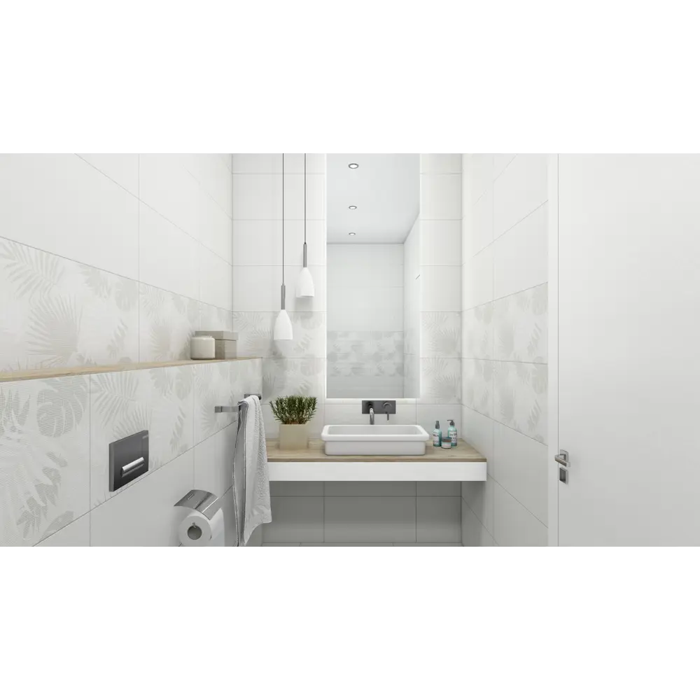 Керамогранит «Честер» 7Д 60x30 см 1.44 м² цвет белый Керамин STLM-2057304 - Вид №5