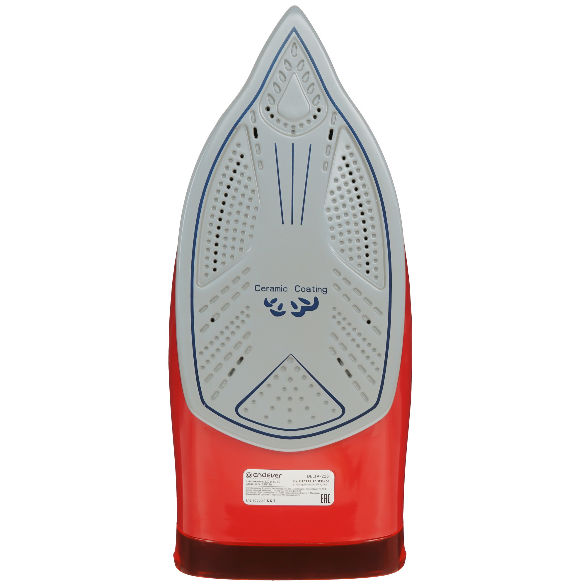 9973842 Утюг Endever Delta-225 черный STDN-0054058 - Вид №3