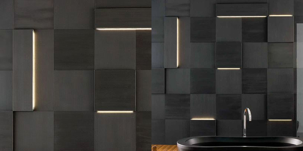 ПЛИТКА С ПОДСВЕТКОЙ ИЗ НАТУРАЛЬНОГО КАМНЯ PLAIN LED 100X25 СМ Neutra Design WPNLC36 - Вид №1