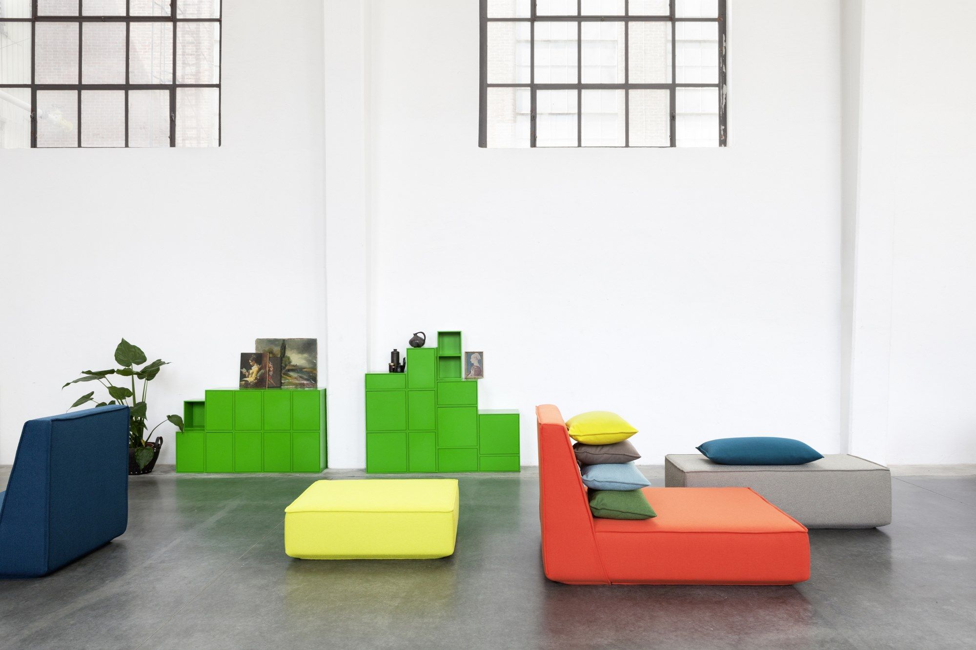 Модульный квадратный пуф из ткани Cubit by Mymito ARCH-00073733 - Вид №42