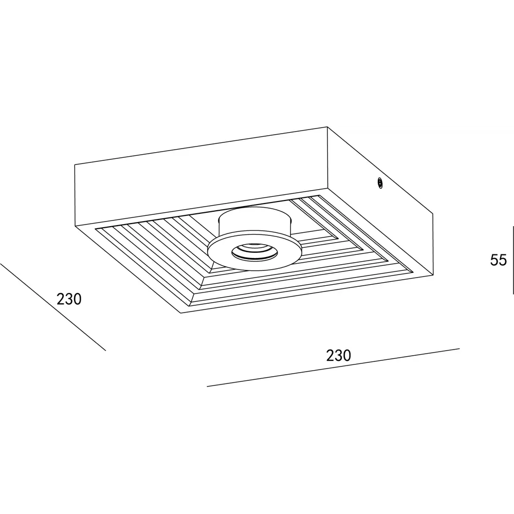 Светильник настенно-потолочный светодиодный Gesso 10218/SG, 15 м², белый свет Escada STLM-2102682 - Вид №1
