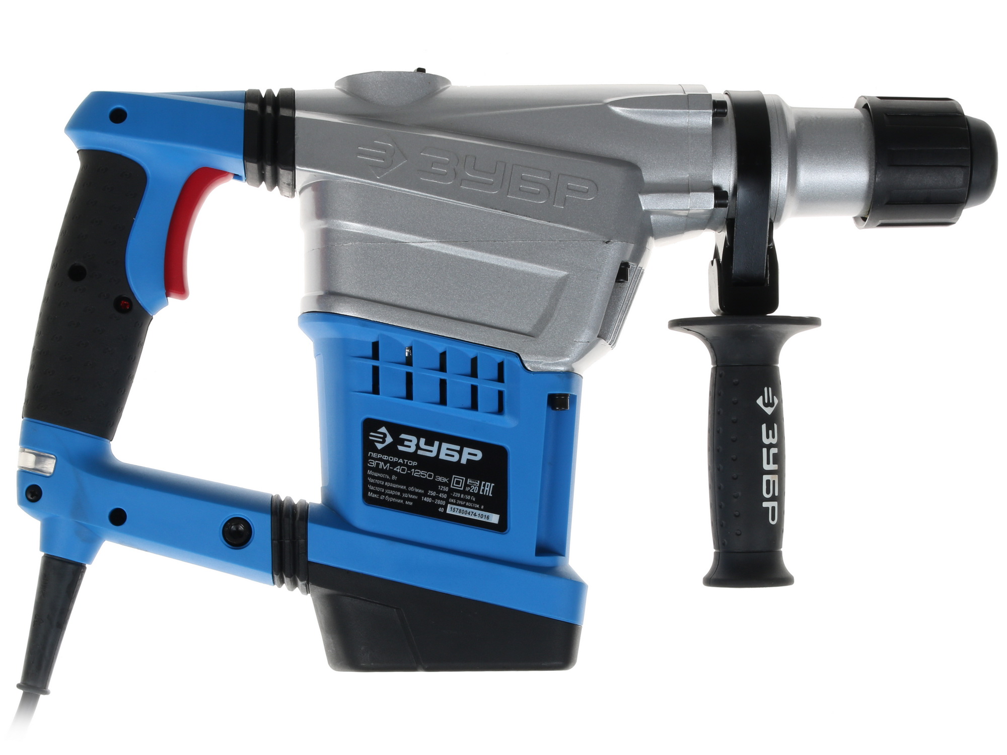 Перфоратор Зубр ЗПМ-40-1250ЭВК 1063338 STDN-0020084 - Вид №1