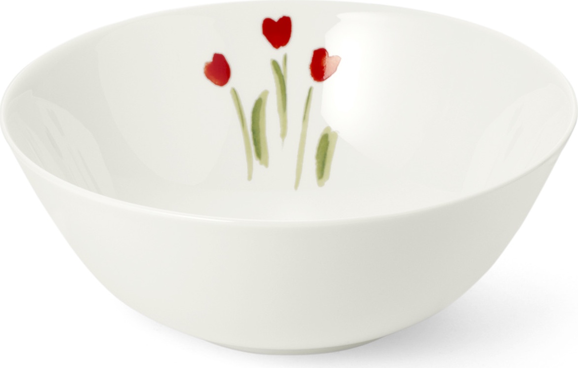 10639875 Dibbern Салатник Dibbern  "Впечатление.Красные маки" 21см Фарфор 