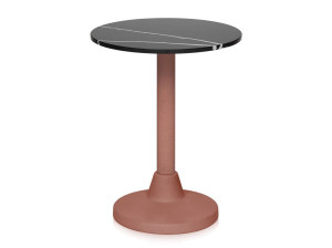 Круглый стол с бетонным основанием и колонной