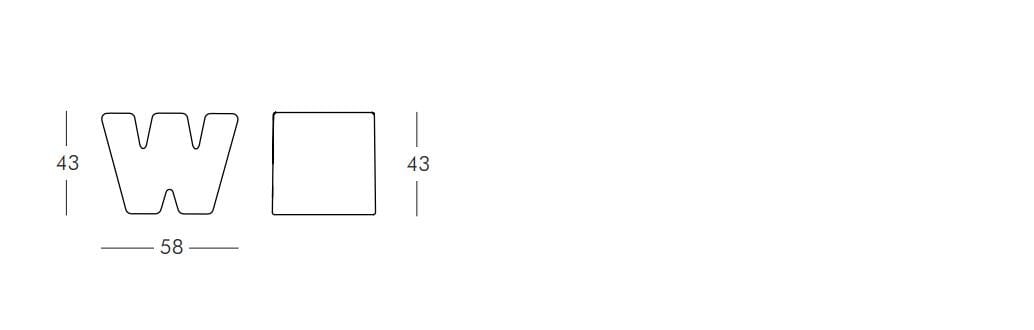 Табурет из полиэтилена SLIDE DOUBLE U ARCH-00031263 - Вид №6