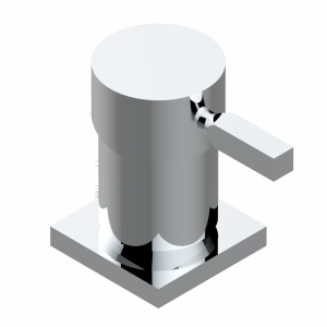 G1U-6523 Смеситель на борт (картридж 35 мм) Thg-paris Beluga с рукоятками Матовый никель