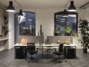 Citterio Множественное рабочее место со звукопоглощающими перегородками Bridge