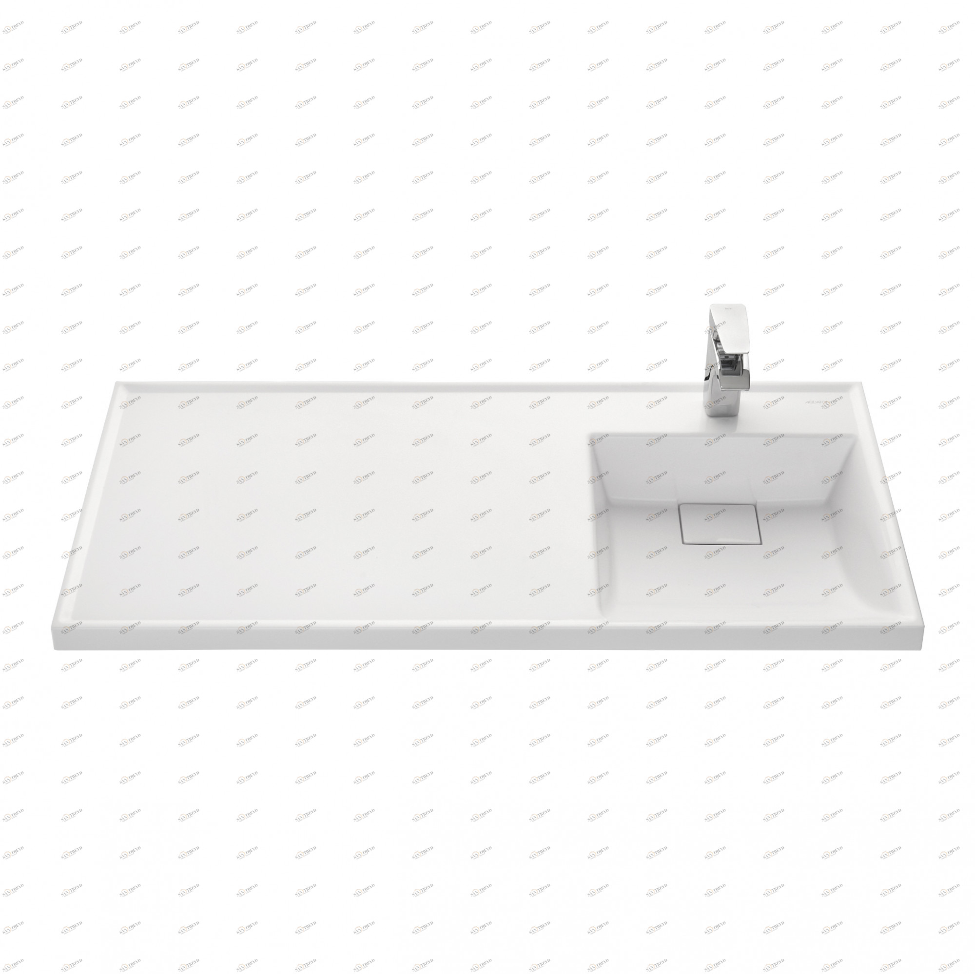 1A72223KLH010 Подвесная раковина настенная прямоугольная AQUATON ЛОНДРИ белая