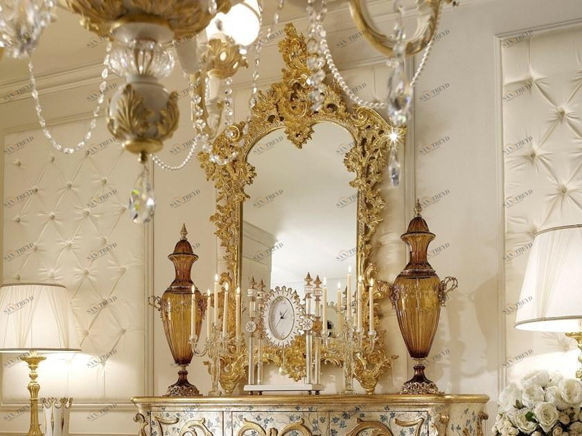 Andrea Fanfani Настенное зеркало сусальным золотом Opera 1123