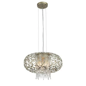 Люстра хрустальная подвесная бежевая ST Luce Dolcima SL1101.203.05 ST LUCE ДИЗАЙНЕРСКИЕ, DOLCIMA 00-3834389 Бежевый;прозрачный