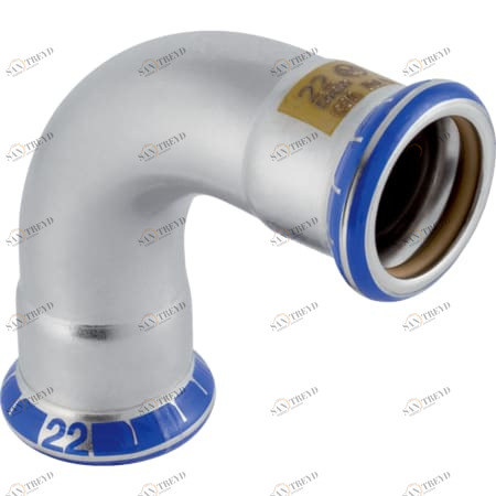 GEBERIT 34015 Отвод Geberit Mapress из нержавеющей стали (газ) 