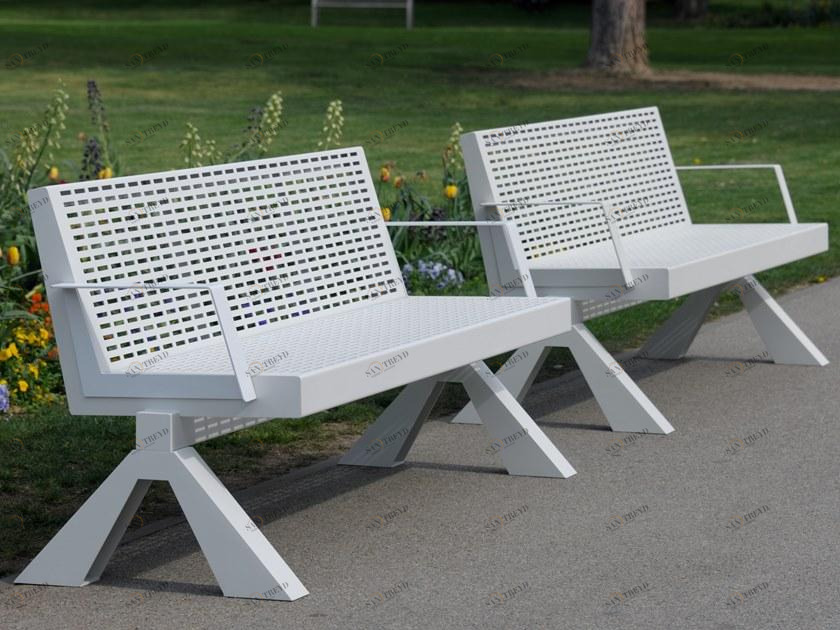 BENKERT BANKE Скамья из нержавеющей стали с подлокотниками Chalidor sun-id-1463335