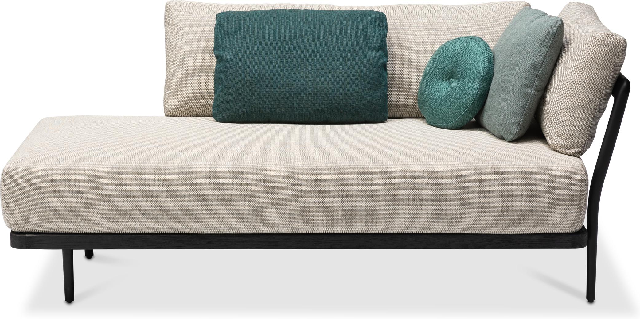 MNST272 Двустороннее сиденье в левом углу лава teak nero Manutti Flex - Вид №1