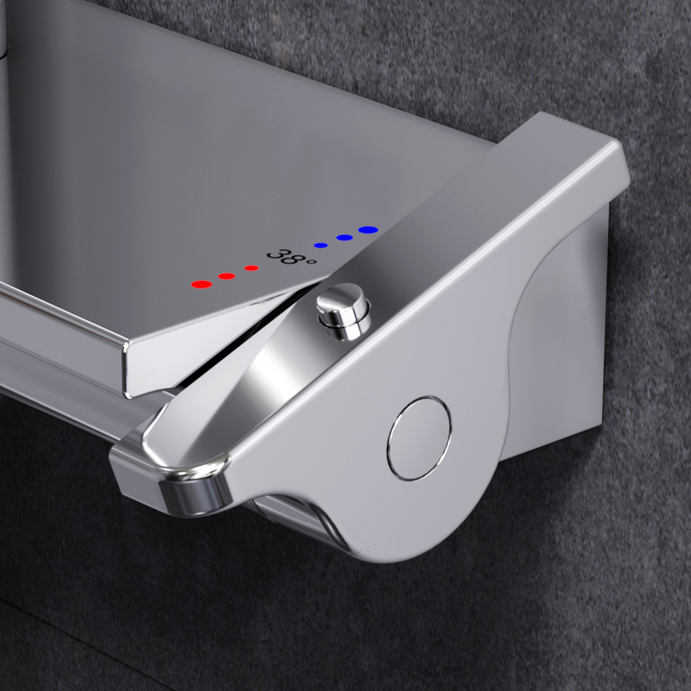 F0770A400 Spirit V2.0 душ.система набор: смеситель д/душа с термостатом верхн. душ d 250 мм ручн. AM.PM Spirit 2.0  - Вид №6