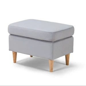 Пуф на ножках велюр Salotti Нильс Velutto 52 серый 60x43.5 см