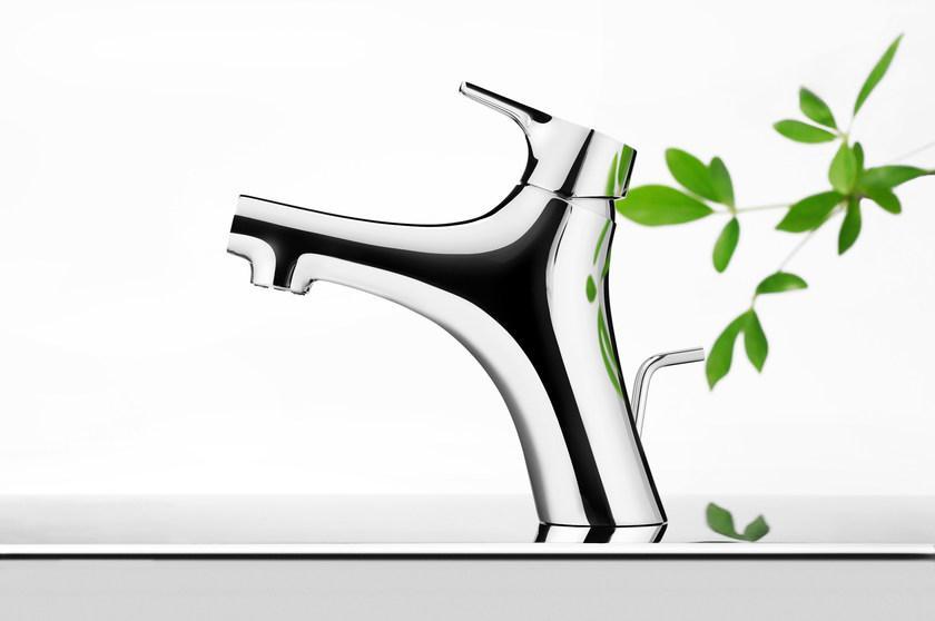 JUSTIME Смеситель для раковины, однорычажный, из хромированной латуни, с автоматическим сливом Nature 6927-90-81cp - Вид №1