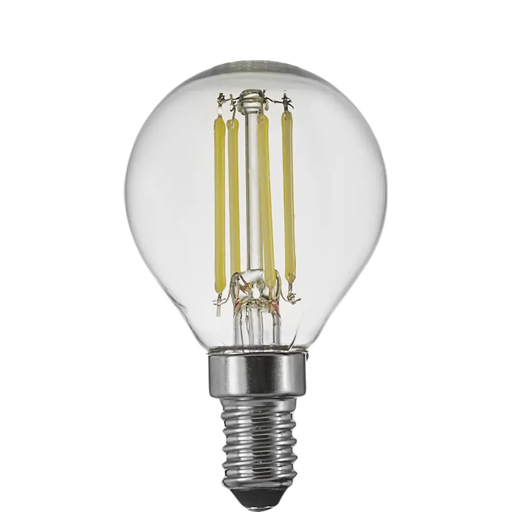 Лампа светодиодная Osram P E14 220/240 В 4 Вт шар 470 лм холодный белый свет STLM-2020351 - Вид №1