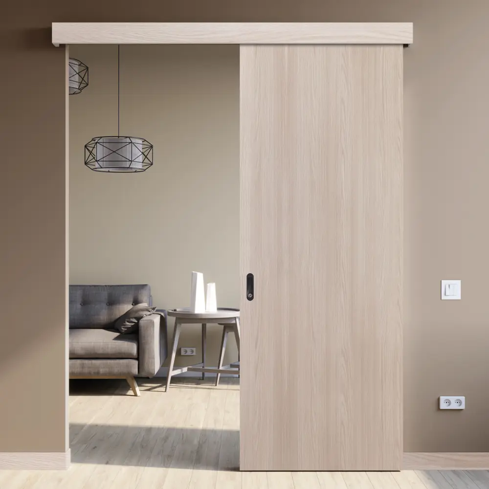 Дверь межкомнатная глухая Мирра 90x200 см Hardflex цвет ясень бора с замком и петлями 85546843 STLM-2133624 МАРИО РИОЛИ  - Вид №8