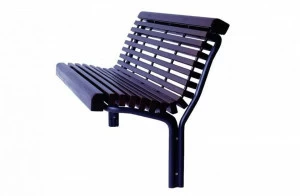 Euroform W Деревянная скамейка со спинкой Contour 325/22