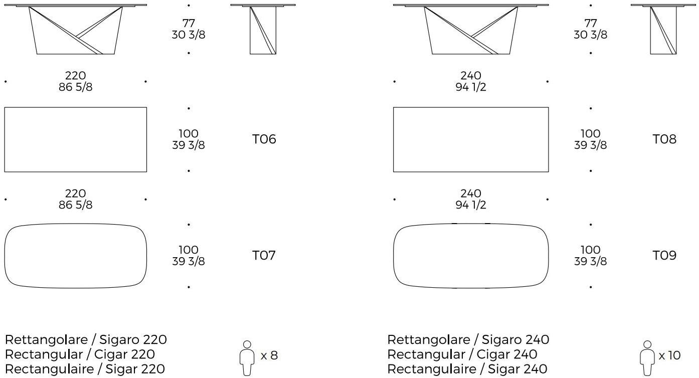 Liu Jo Living Collection Прямоугольный стол Urban fan Fld - Вид №7