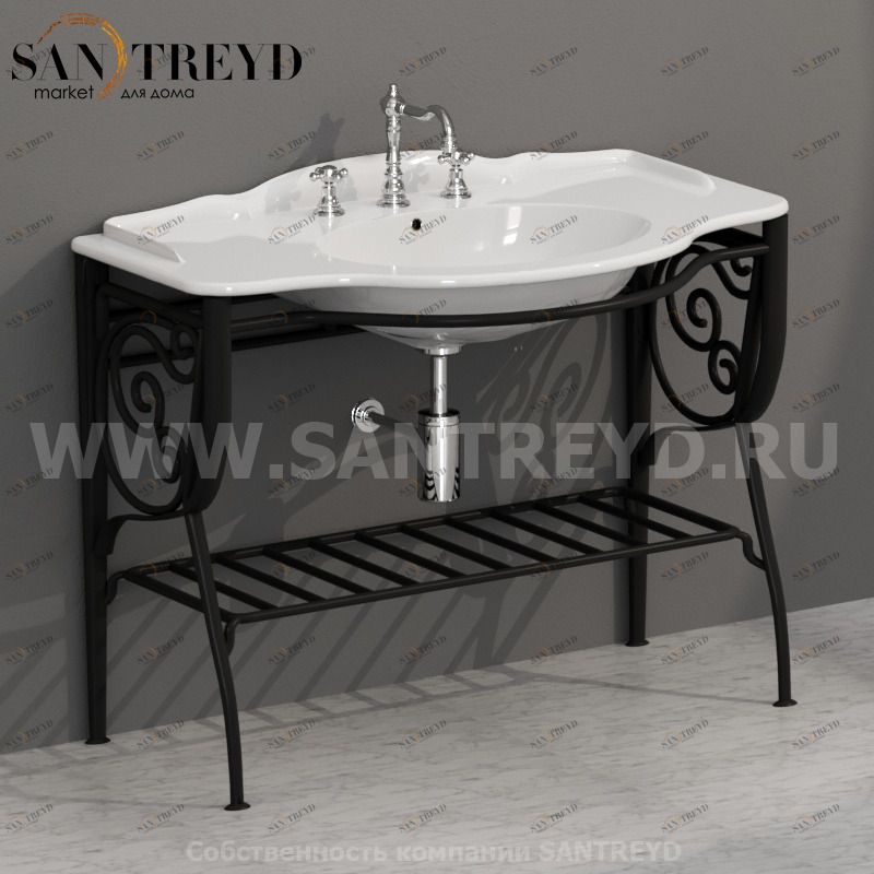 PA036 Напольная структура 103 см черная Globo Paestum Италия Ceramica Globo