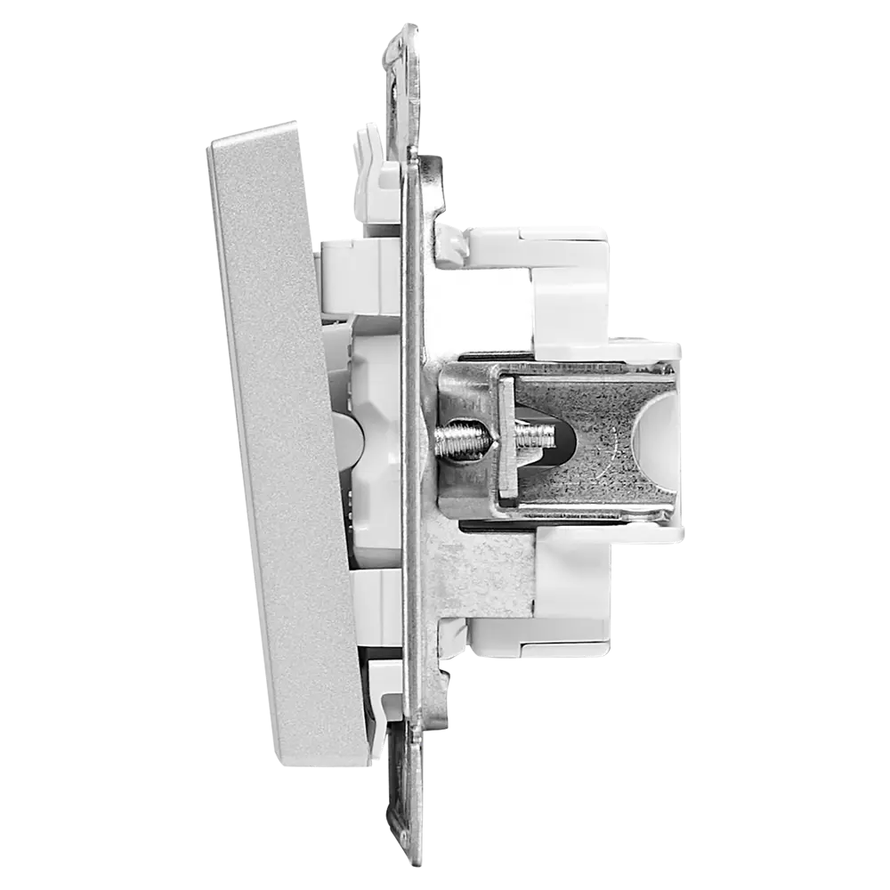 Выключатель встраиваемый Systeme Electric AtlasDesign 2 клавиши цвет алюминий STLM-2075441 - Вид №3