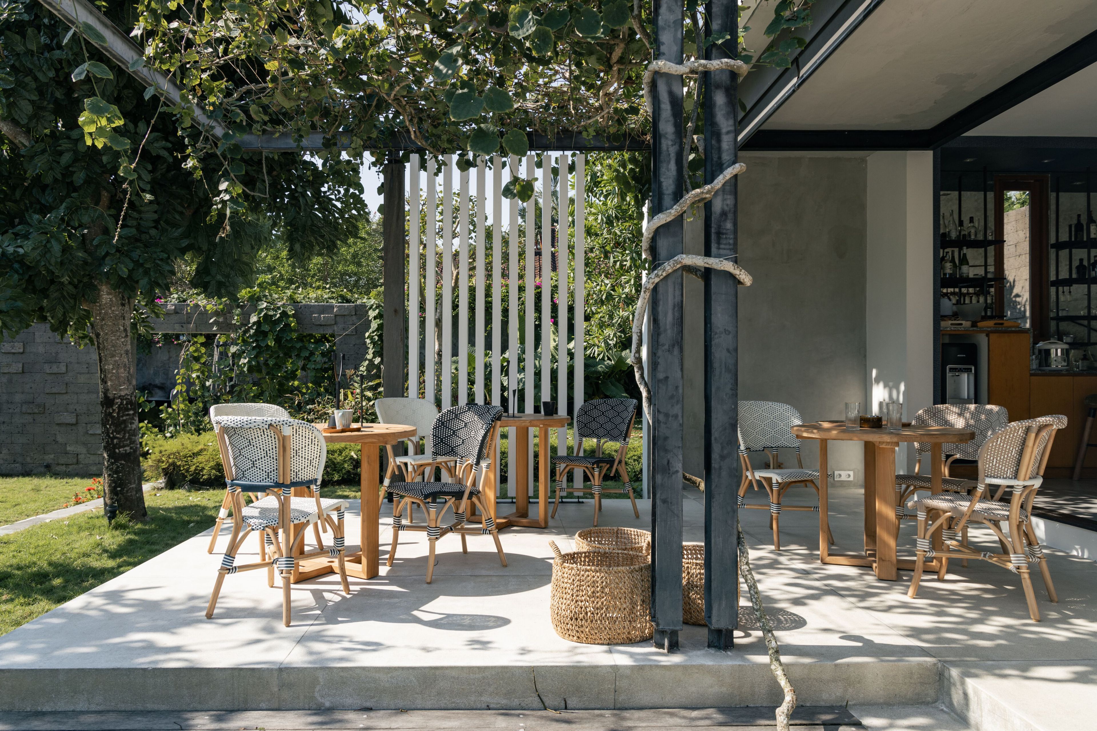 Ротанг сад стул с открытой спинкой cbdesign бистро ARCH-00150703 - Вид №11