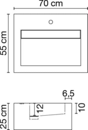 Подвесная раковина из керамогранита CERAMICA FONDOVALLE SHAPE ARCH-00119316 - Вид №3