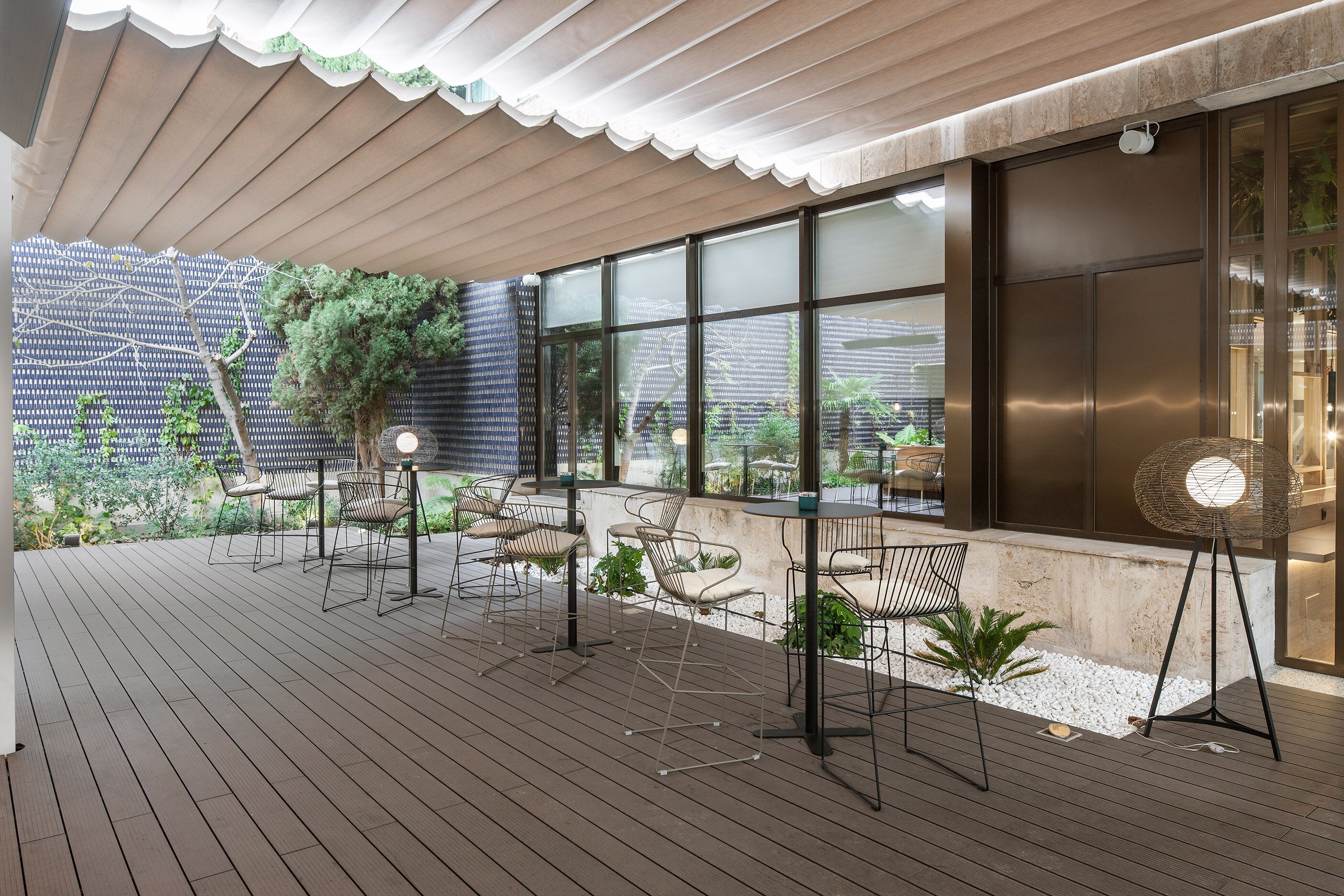 Высокий круглый садовый стол из оцинкованной стали iSimar Антиб ARCH-00108569 - Вид №2