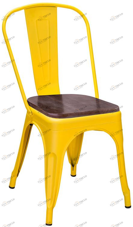 359 Стул Tolix Wood Желтый R-HOME 920103HW