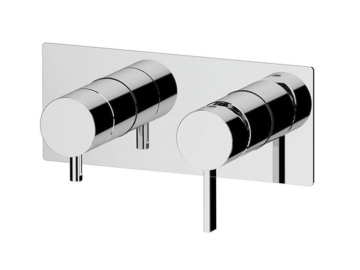 Однорычажный настенный смеситель для ванны с плитой Remer Rubinetterie метрическая ARCH-00016551