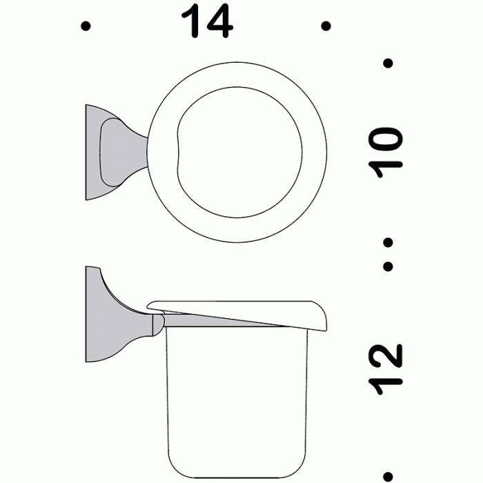 B1202 Стакан настенный COLOMBO MELO Colombo Design - Вид №2