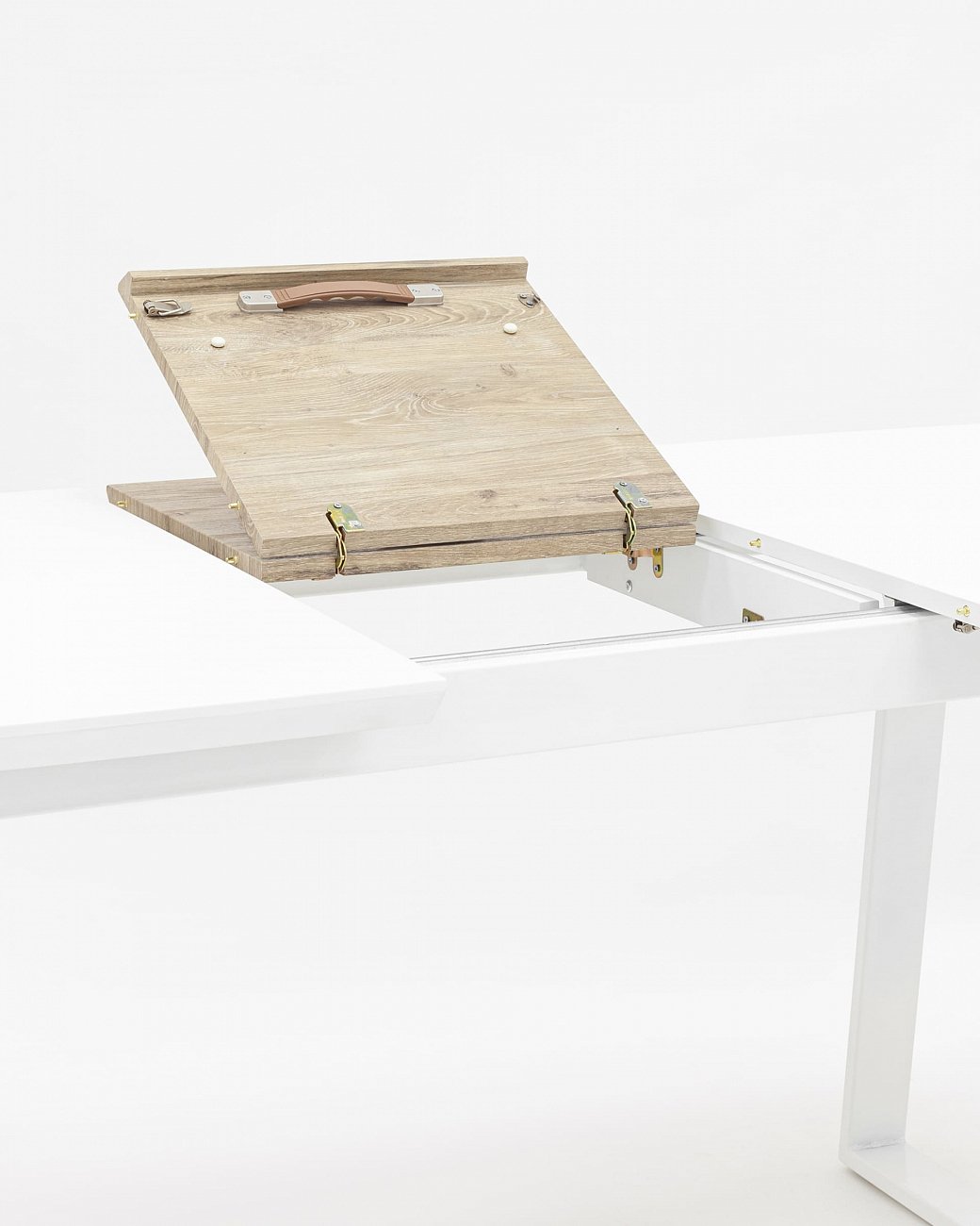 Обеденный стол раздвижной белый 160-200 см "Детройт" STOOL GROUP  00-3946084 Белый  - Вид №4