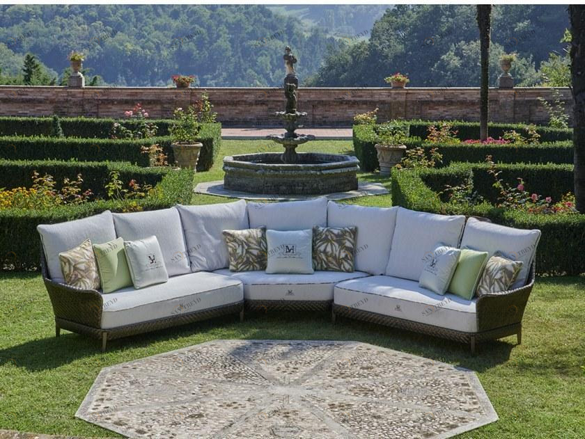 Samuele Mazza Outdoor Модульный угловой 5-местный садовый диван Aralia sun-id-1456247