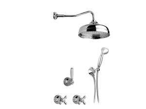 Встраиваемый набор для душа с ручным душем и душем