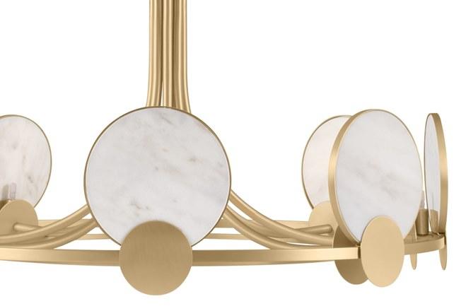 FRATO Люстра из латуни непрямого света Petra Flf010019aaa - Вид №2