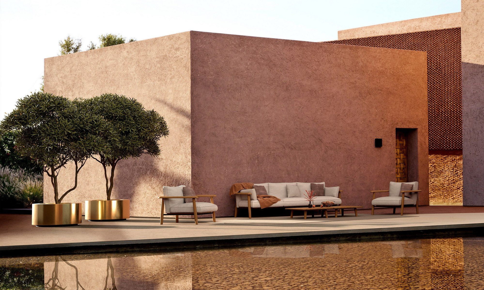 Круглая латунная плантатор Royal Botania Купрум ARCH-00068615 - Вид №2