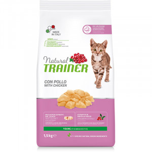 ПР0033067 Корм для кошек TRAINER Natural Young Cat Для молодых кошек от 7 до 12 месяцев сух. 1,5кг NATURAL TRAINER