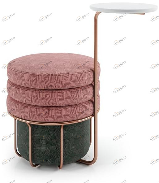 Cider Edition Круглый пуф из ткани sun-id-1350329