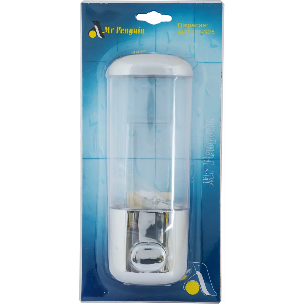 Диспенсер подвесной для жидкого мыла Mr Penguin, 400 мл, пластик, цвет хром Без серии STLM-2018199 - Вид №3