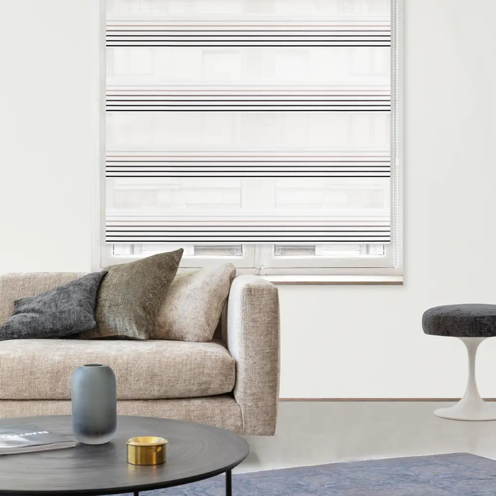 Штора рулонная день-ночь Milan 60x250 см бежевая MIAMOZA STLM-2182965 - Вид №2