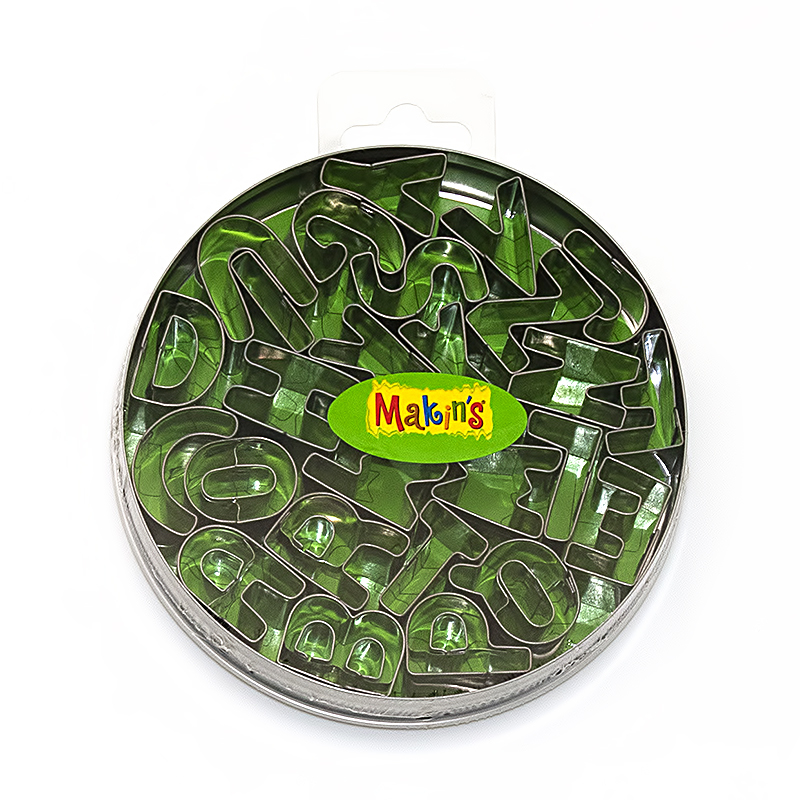 37001 набор жестяных каттеров (резцов) №3 26 шт Алфавит алглийский Makin`s 