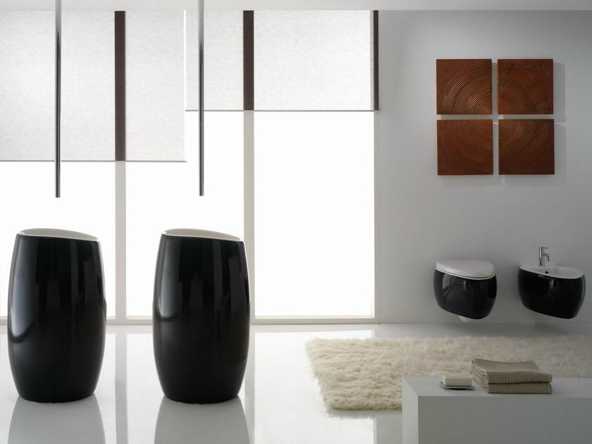 8604 Подвесной унитаз настенный Белый Scarabeo Ceramiche Moai Италия - Вид №1