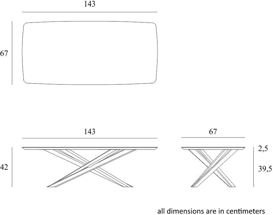 Ethnicraft Прямоугольный журнальный столик из дуба Oak mikado 50543 - Вид №3